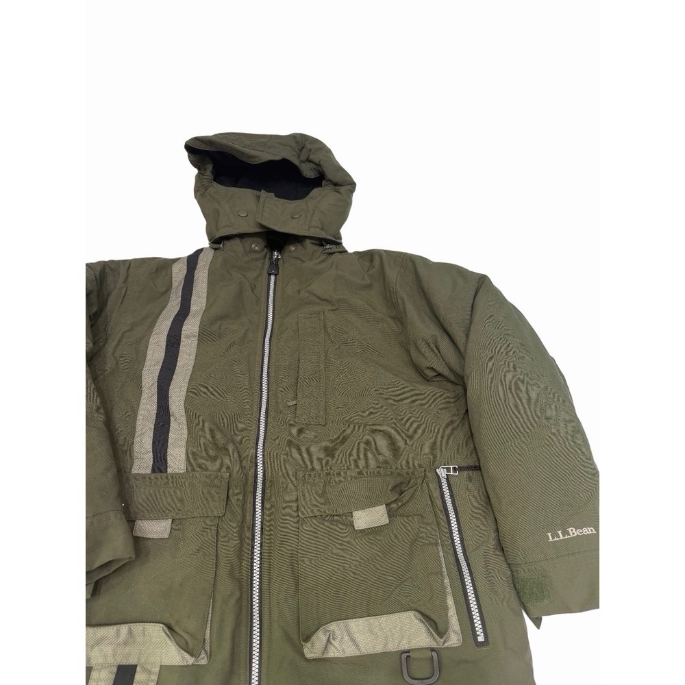 L.L.Bean  Kids Ski Winter Jacket Hooded  Olive Green Size L 14/16